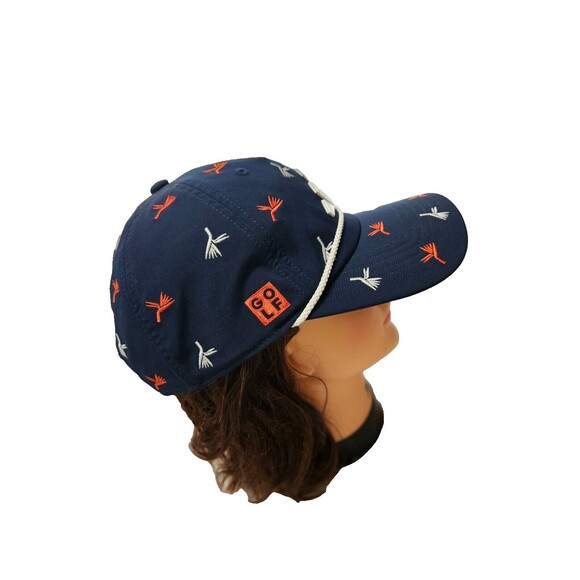 NWT Adidas Men's Summer Open Hat SnapbackNavy Blue TJGT Gold Rope